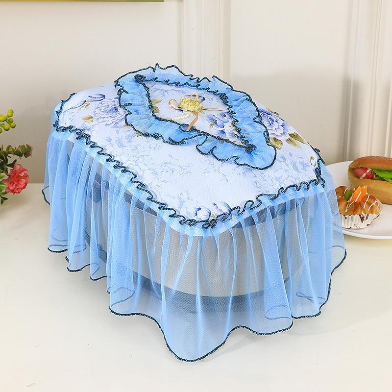 Lace Dustproof Cover Polyester Air Fryer Dust Cover Electric Rice Pot Cover Oilproof Kitchen Pressure Cooker Protector Cover New