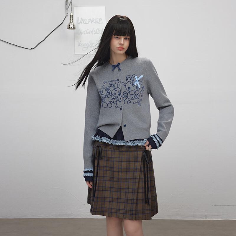 UNIFREE Vintage College Style Knitted Cardigan