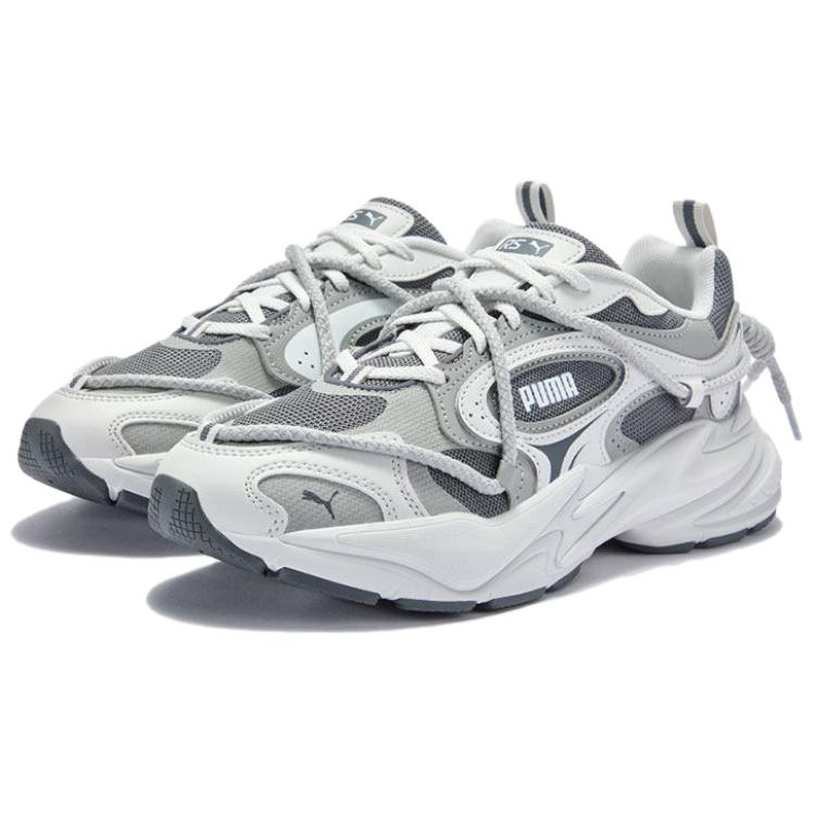 Puma Rs Lite Comfortable Versatile Low-Top Dad Shoes Unisex Sneaker Gray White 40666902