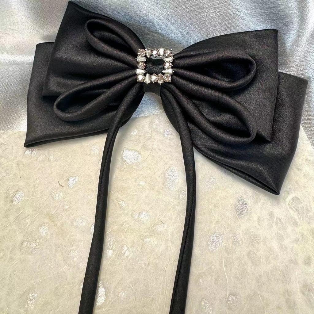 Korejské módní sponky do vlasů Saténová hedvábná mašlička Uzlíková sponka do vlasů pro dívky Sponky do vlasů Vlasové doplňky Ponyhair