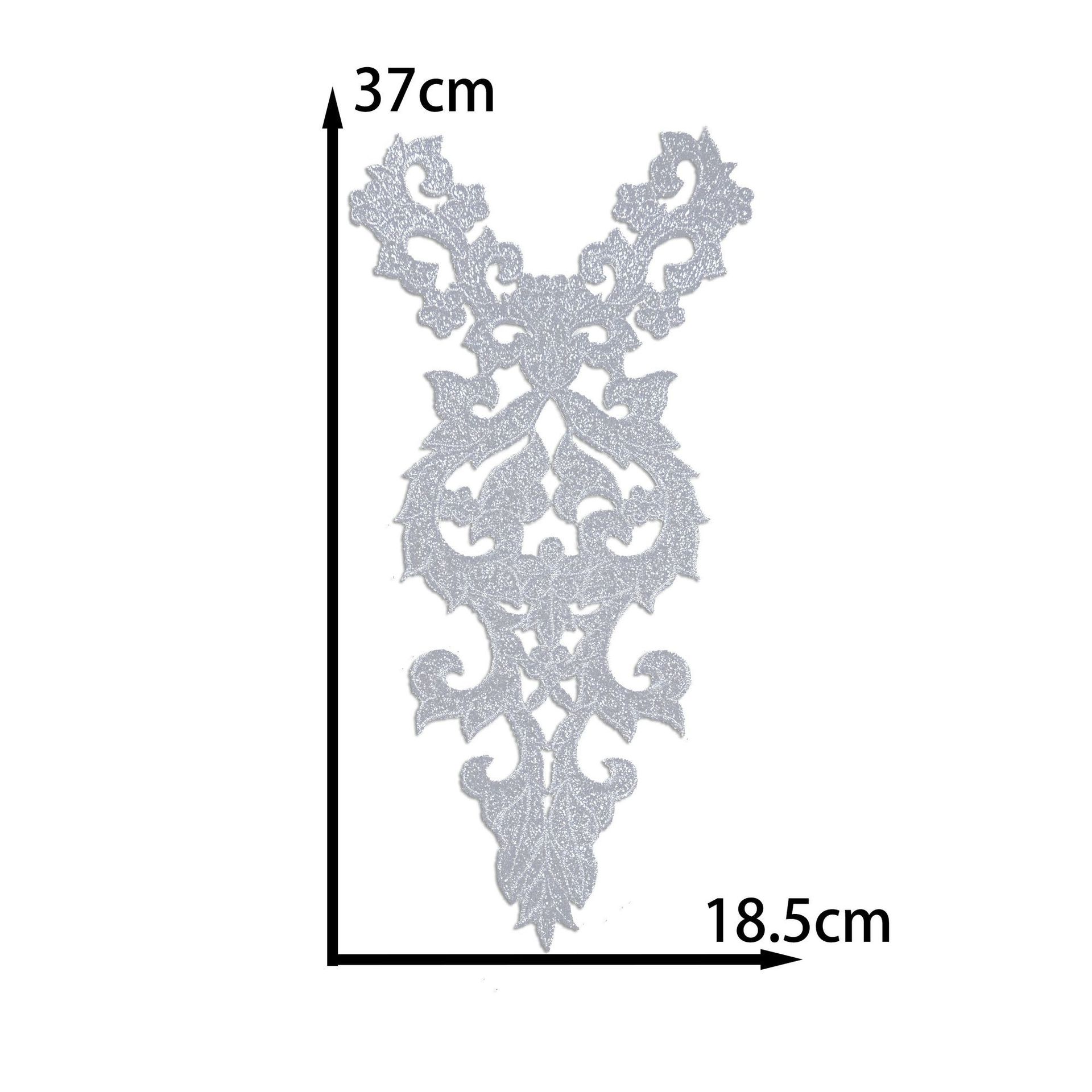 

Honeysuckle Pattern Cloth Sticker Clothing Performance Dress Diy Handmade Clothing Accessories Decorative Patch Hot Stamping Decal Embroidery