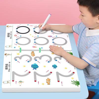136Sayfa Çocuk Montessori Çizim Oyuncağı Kalem Kontrol Eğitimi Renk Şekil Matematik Eşleştirme Oyunu Seti Yürümeye Başlayan Çocuk Öğrenme Eğitici Oyuncak