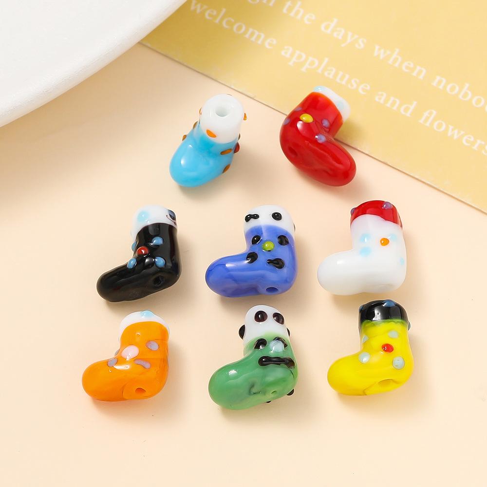 Hand-Painted Beaded Christmas Tree Gloves & Hats - DIY Jewelry Accessories