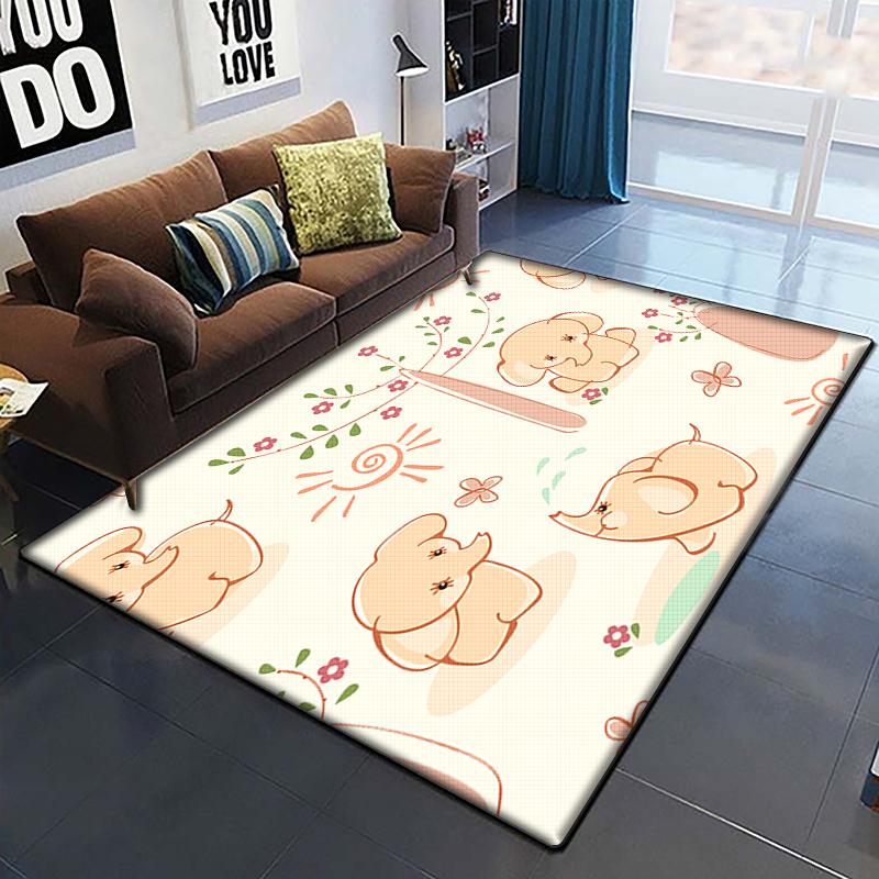 Desen animat anime frumos pictură covor pentru camera de zi Covor zonă mare Covor negru moale Covorașe de decorare a casei Covoare Boho Picnic