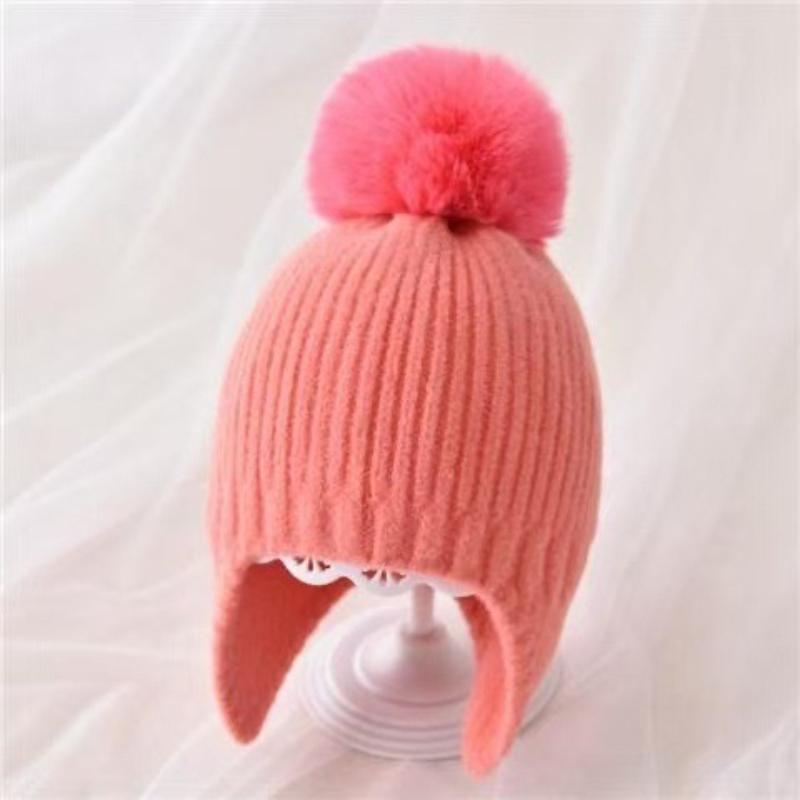 Children's Cute Super Cute Bear Winter Outdoor Windproof and Warm Ear Protection Hat