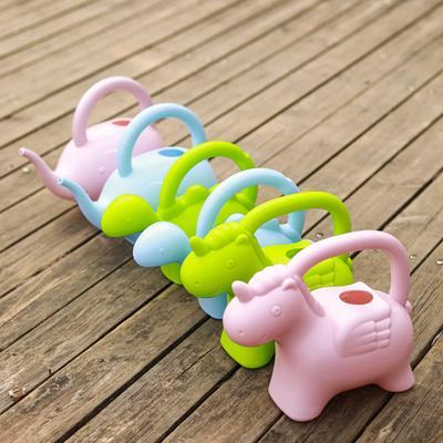 Yousheng 1/1.5L Watering Kettle Cartoon Dinosaur Horse Elephant Styling Watering Pitcher Spacious Large Capacity Plant Waterer