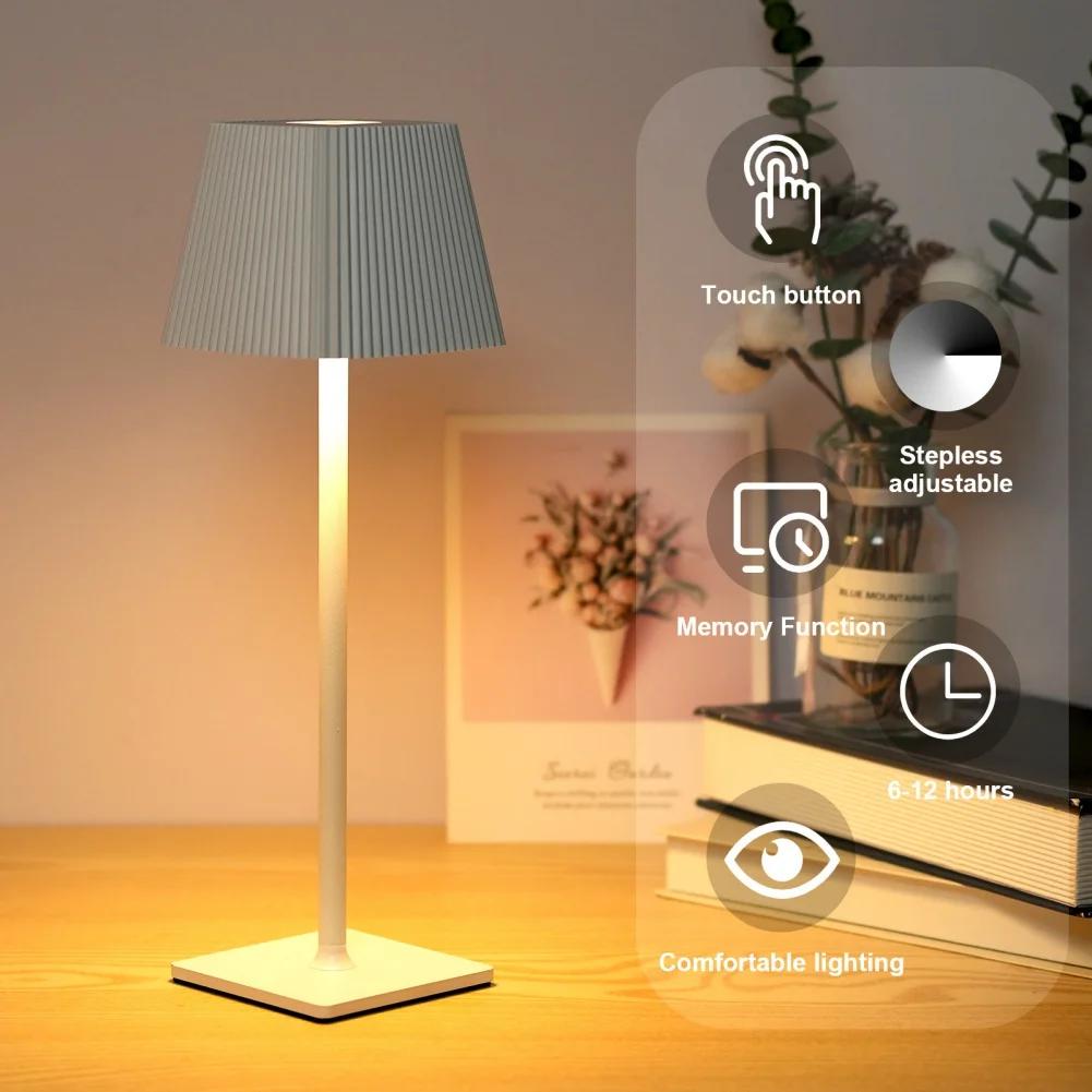 New Portable Table Lamp   Lamp   Battery Operated Lamp Outdoor Waterproof Cordless 4000mAh
