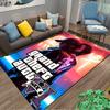 Grand Theft Auto Sports Beauty Printed Flannel Carpet, Non-slip, Suitable for Bedroom, Living Room, and Children's Room Decoration