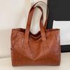 Light Luxury Commuting Handbag PU Soft Leather Bag Casual Women's Shoulder Bag  Daily Use