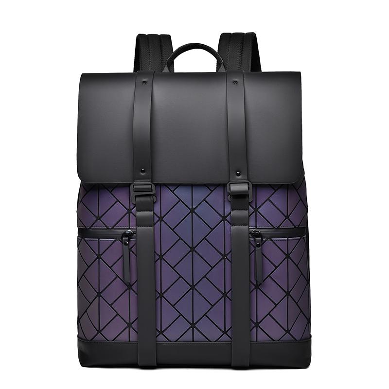 Trendy Men's Backpack, Stylish Large-Capacity Durable Men's Flap-Closure Casual Backpack, Student Backpack, Water-Resistant PU