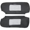 Car Sun Visor Cover, Left and Right Side Sun Visor Skin Pair Black Fits for Chevy Camaro 1993-2002, for Firebird 1993-2002, Microfiber Leather
