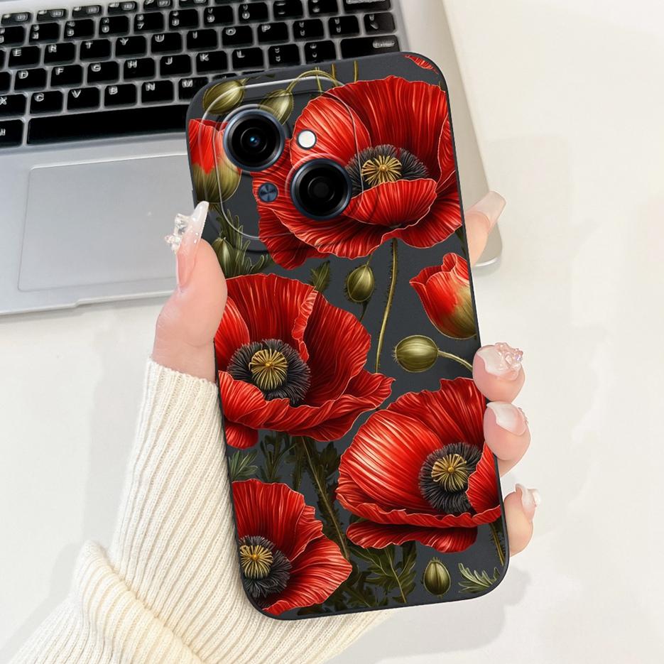 For Tecno Spark Go 1 1S Case KL4h Fashion Candy Painted Cover Shockproof Phone Case For Tecno Pop 9 4G SparkGo1 Soft Fundas Bags