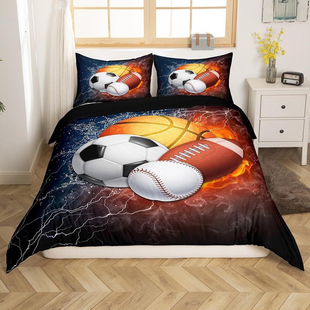 Spotted Pattern Down Comforter Set Bedding Set 3-piece Duvet Cover Set