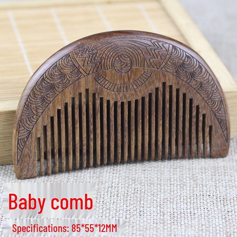 Eleganckie grzebienie z drzewa sandałowego: Czarny, Złoty, Fioletowy, Zielony - Idealne Prezenty na Dzień Matki