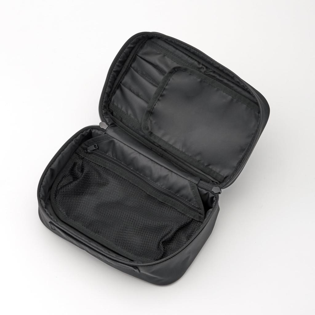 MUJI Nylon Makeup 23 x x 9 83525323 Box, Black, Small, 15.5 cm,