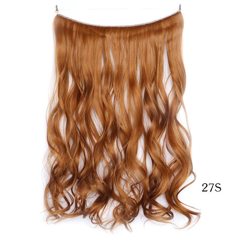 Luxurious Women Hair Extensions Long Wavy Synthetic Hairpiece 45cm For Effortless Elegance