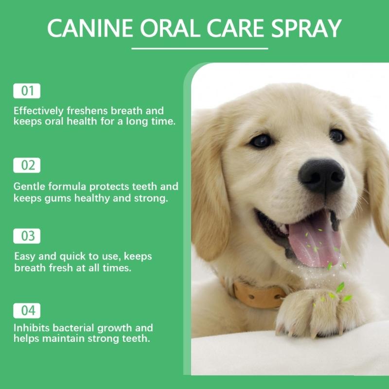 Pet Teeth Cleaning Sprays Easy To Use for Dogs Teeth Care Cleaning Mouth Preventing Bad Breath Tartar Gums Problems