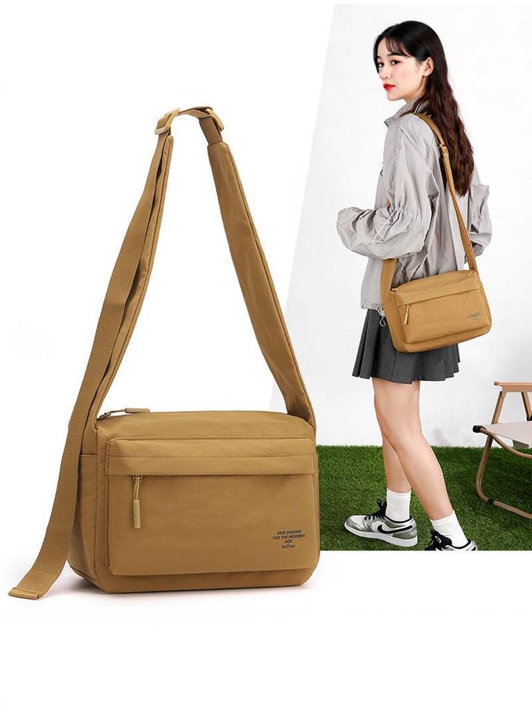 Stylish Women's Nylon Shoulder Crossbody Bag - Lightweight, Versatile, Large Capacity, Casual Commuter Square Bag
