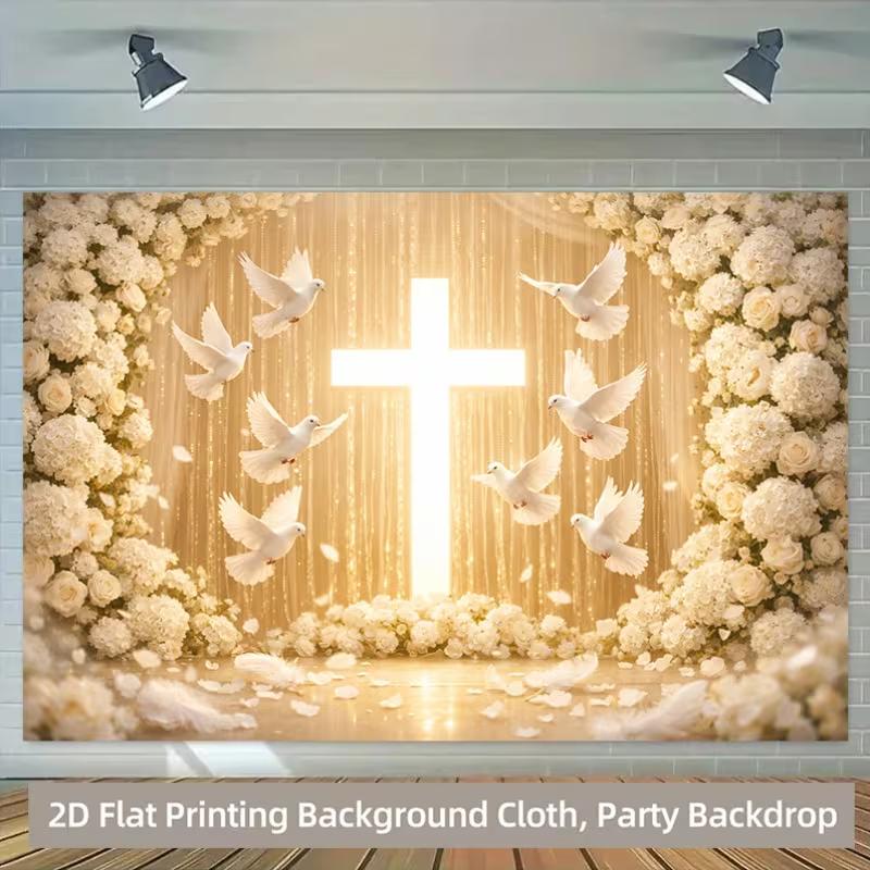 

2D Congrats Grad Backdrop Black Caps, Diplomas and Glitter Gold Stars Portrait Studio Background 47.2x31.5inch/120*80cm