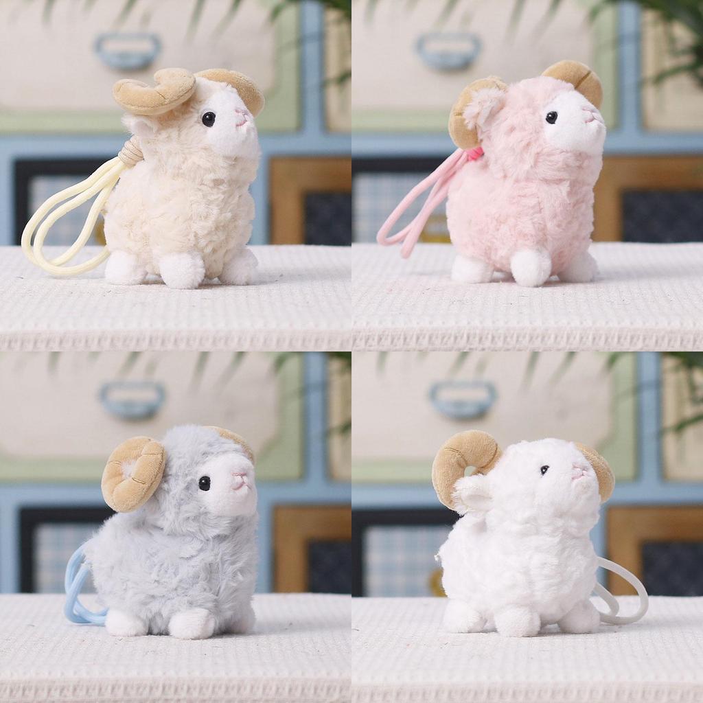 Adorable Sheep Plush Toy Pendant Made Of Short Plush For Bag Decoration