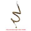 1pc Flexible Colorful Parrot Rope Perch Bendable Cotton Bird Standing Swing Toy Chew Toys for Cockatiel Parakeet Cage Accessory