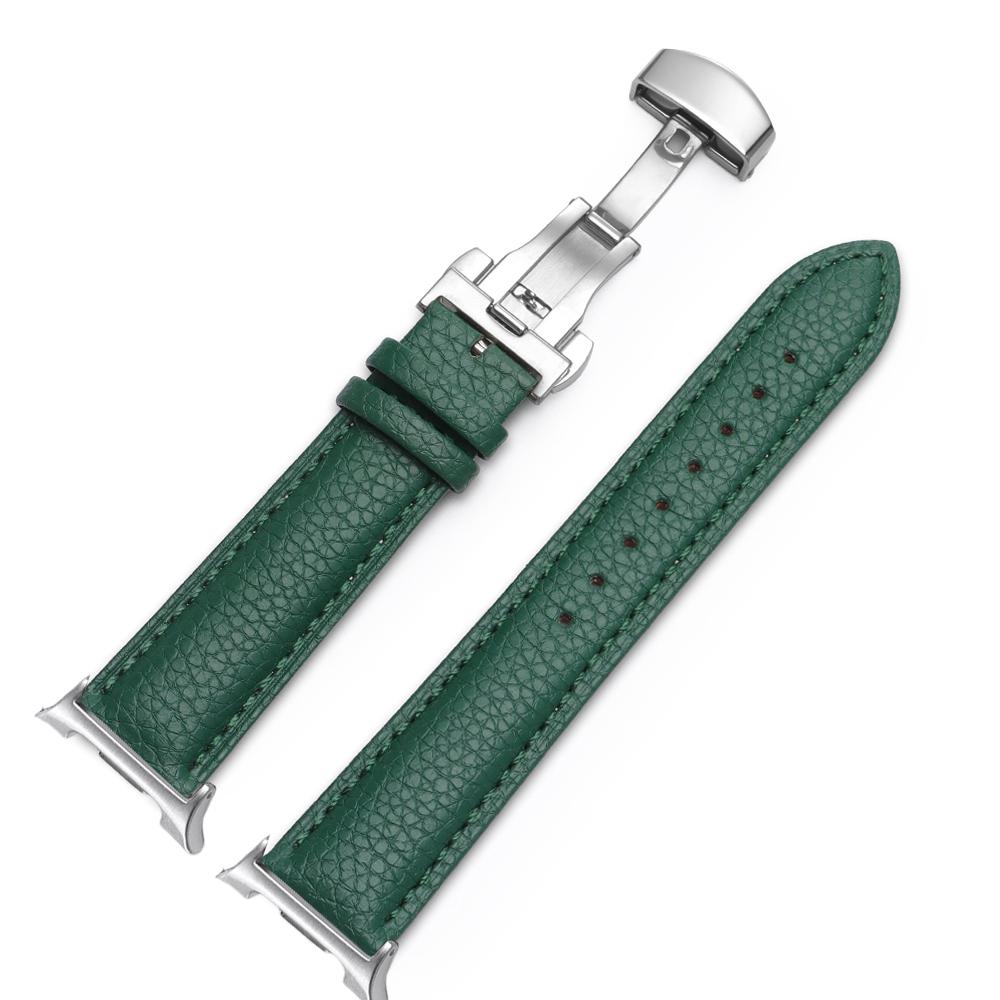 New Leather Strap for Samsung Galaxy Watch 8 Classic 46mm Butterfly Buckle Bracelet for Galaxy Watch 8 44mm 40mm Wristband
