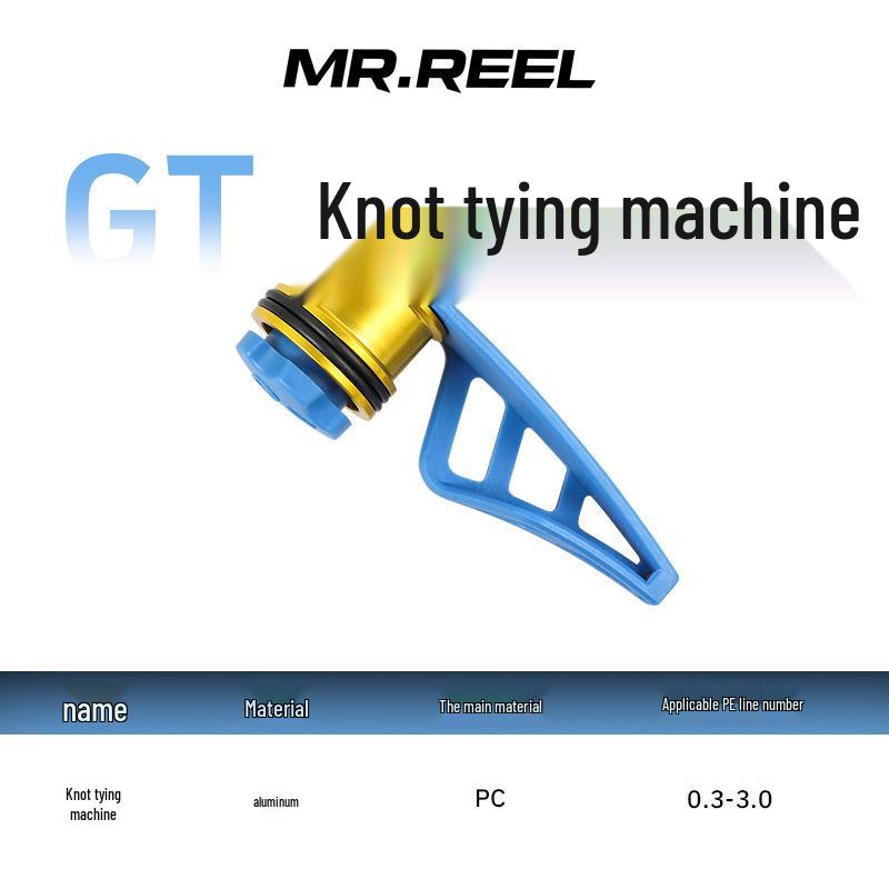 MR.REEL Professionelles Ködervorfach GT Knotenbindewerkzeug zum effizienten Binden von Angelschnüren.