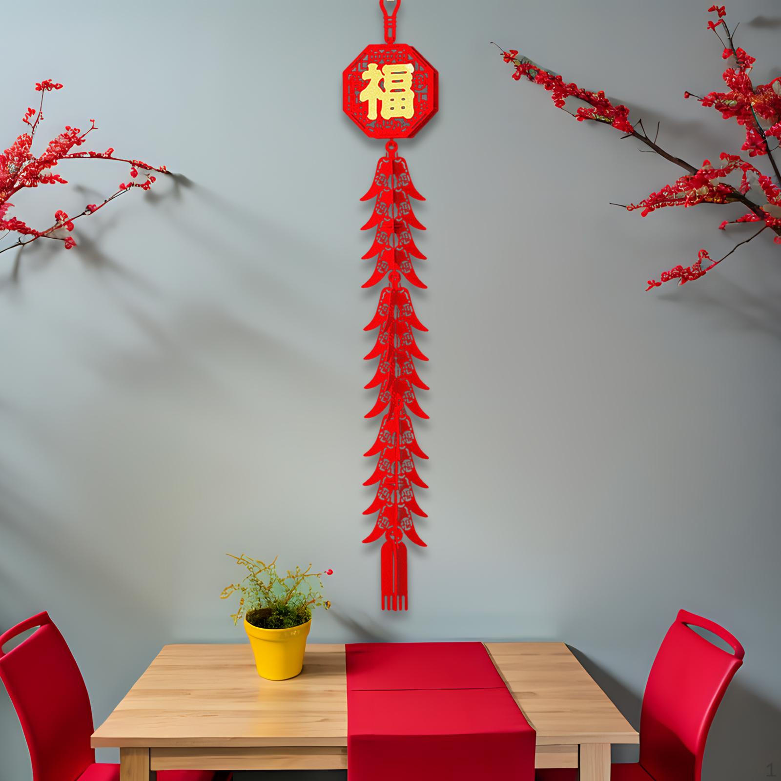 

Год Висит Чили Кулон Китайское Украшение Благословение Орнамент Традиционный Фу