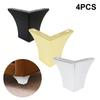 Stable Support For Furniture Decorative Legs Gold Metal Cabinet Feet Elegant Decorative Touch Non-slip Rubber Pad
