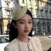 Tulle Floral Hair Clip Fascinator Hat For Masquerades Party Wedding Event And Daily Elegant Clip On Hat for Photography