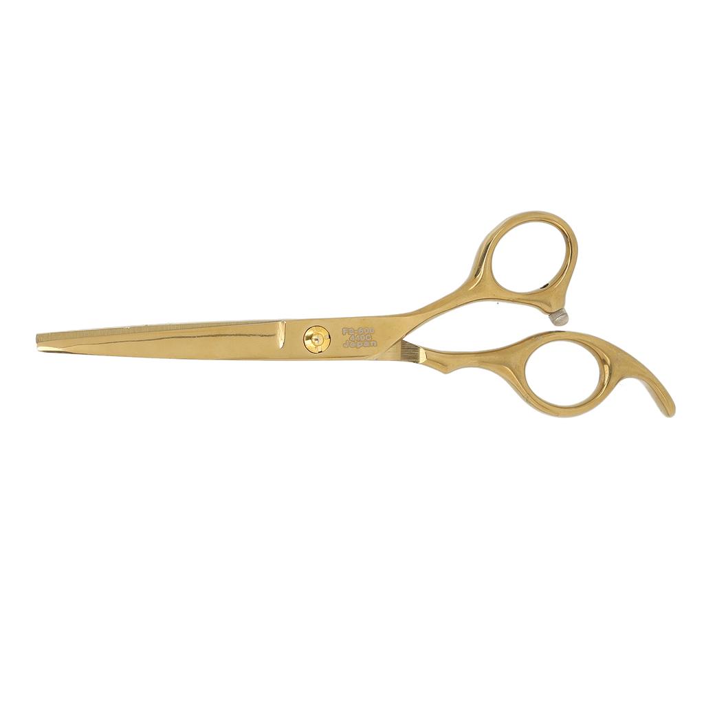 Hair Cutting Shears Stainless Steel Incisive Curved Handle Hairdressing Scissors for Barber Shop