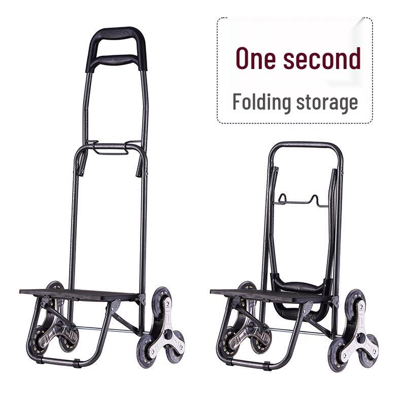 Compact Folding Shopping Cart and Trolley for Groceries and Luggage