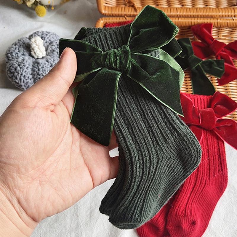 Spring Autumn Girls Short Socks Children Toddler Soft Cute Bow Kids Breathable Cotton Newborn Kids Socken For 0-5 Years