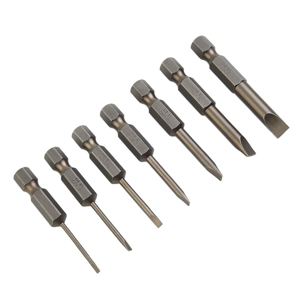 2.0 Screwdriver Bit 2.5 3.0 4.0 6.0 6.35mm Shank 7PCS
