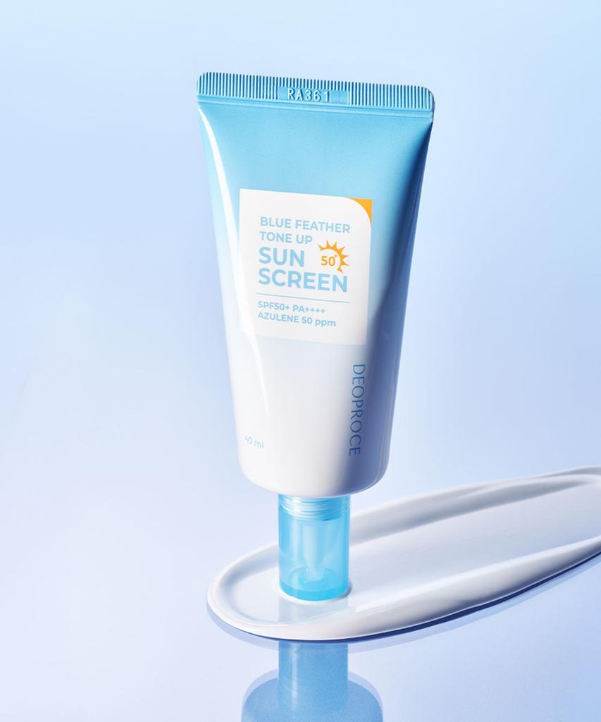 [DEOPROCE] Blue Feather Tone Up Sunscreen SPF50+ PA++++ 40ml