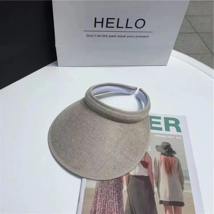 2025 New Summer Women's Casual Sun Visor Caps Straw Hats Adult Beach Top Hats GirlsBaseball Caps Summer Hat Outdoor