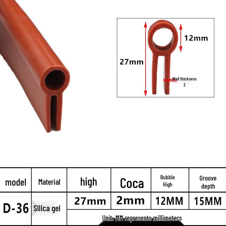U-Shaped Waterproof Anti-Collision Dustproof Electrical Cabinet Rubber Seal