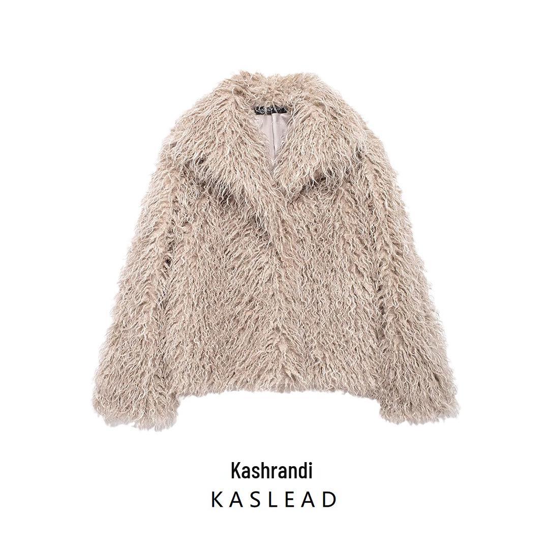 

2024 Autumn Women s European & American Style Faux Fur Short Jacket Small