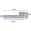 1Pc Track Saw Guide Rail Square 90° Right Angle Aluminum Alloy Quick Positive Angle Stop, Woodworking Workbench Tool