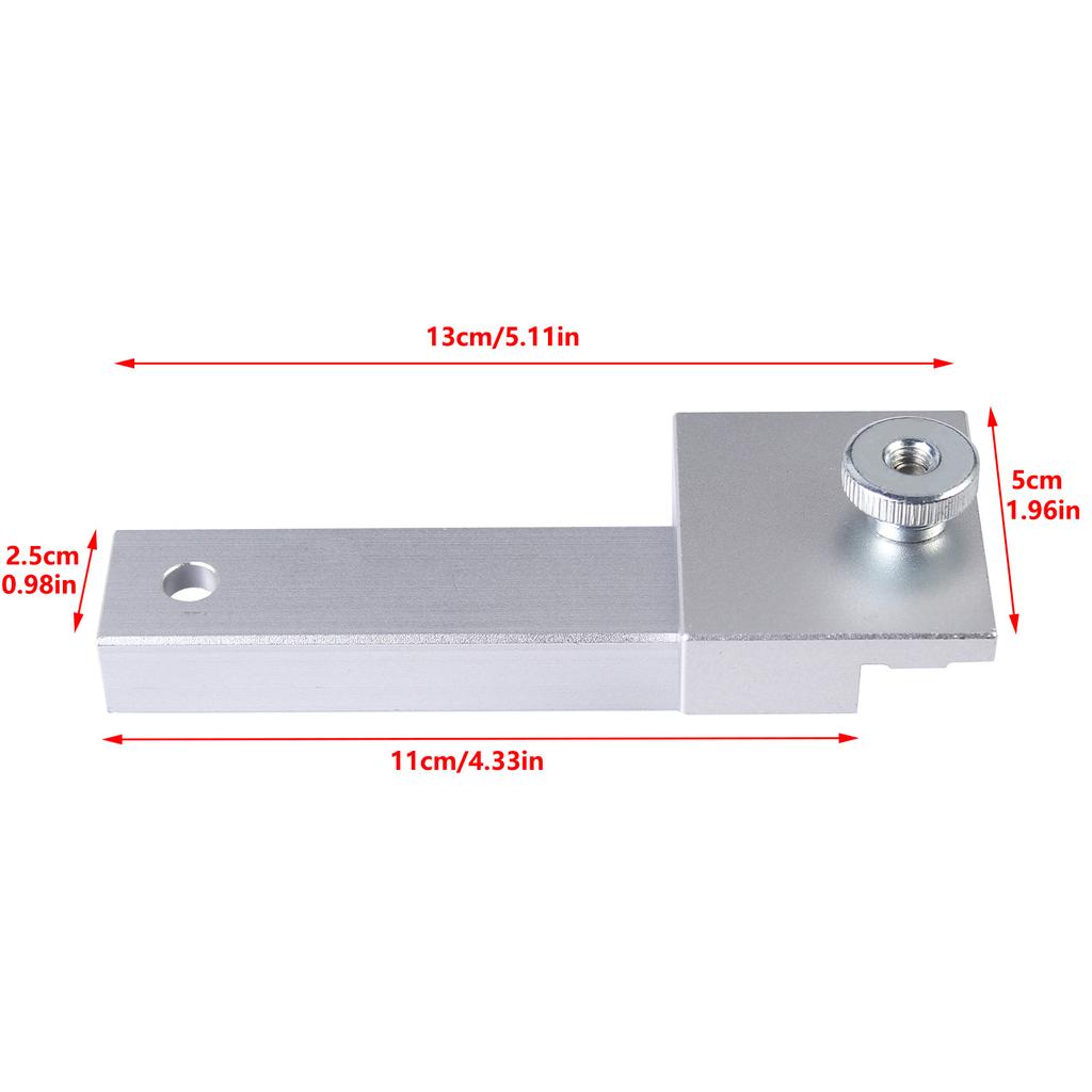 1Pc Track Saw Guide Rail Square 90° Right Angle Aluminum Alloy Quick Positive Angle Stop, Woodworking Workbench Tool