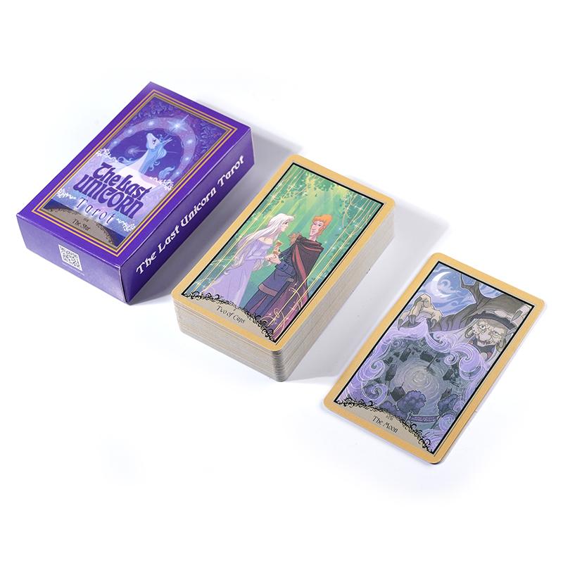The Last Unicorn Tarot Cards A 78 Deck Oracle English Visions Divination Edition Borad Playing Games