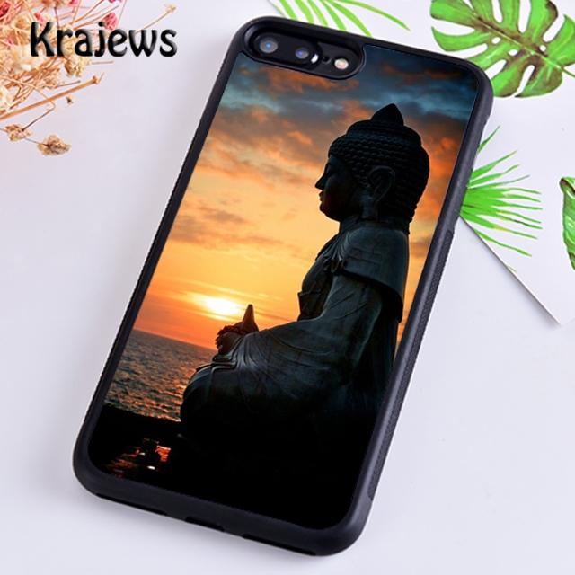 Krajews Buddhism Buddha statue Vintage Gautama Phone Case Cover For iPhone 17 Air 16 15 14 plus 11 12 13 pro ma Fundas