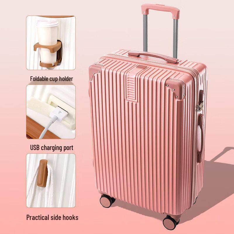 HANDUNYOU Aluminum Frame Hard-Shell Luggage 26 inch