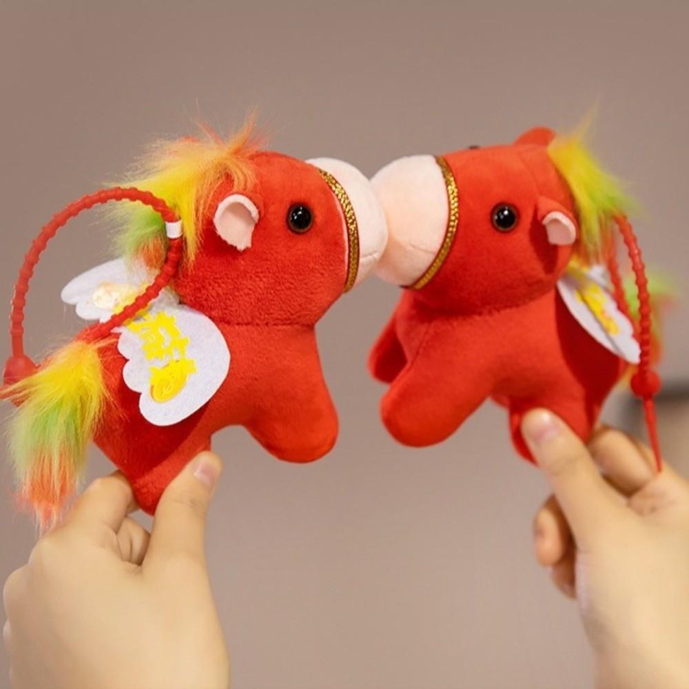 Traditional Little Horse Plush Toys Stuffed Animal Pony Plush Toy  New Year Festival