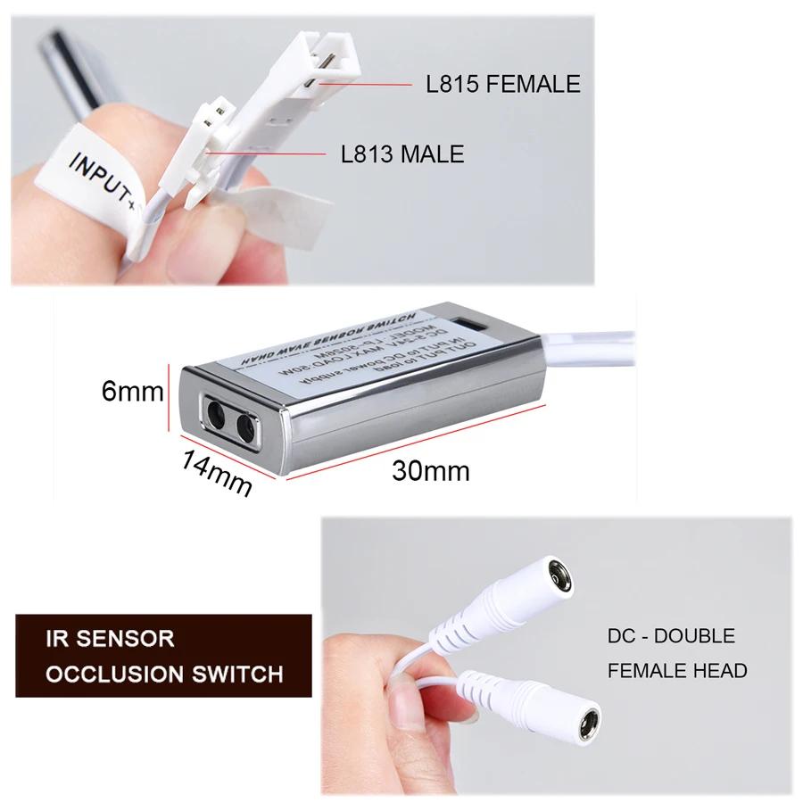 12V/24V IR Door Sensor Gated Occlusion Switch Infrared Proximity Switch Detector 5A Auto ON/OFF Interrupteur For DIY LED Light