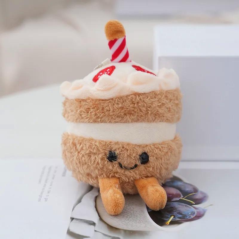 Adorable Cake Simulation Plush Pendant - Birthday Gift Doll