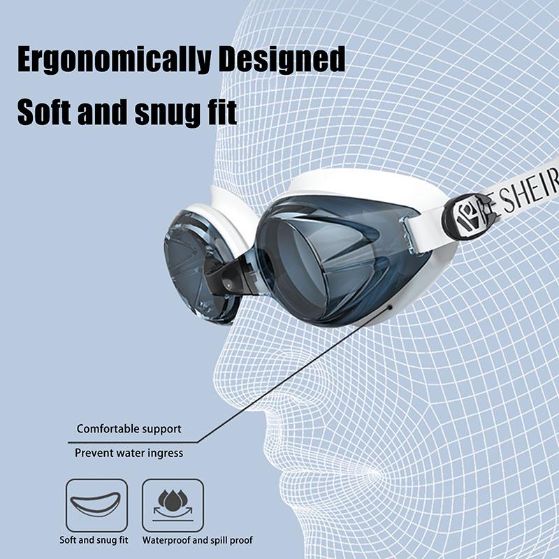 Swimming Goggles Adult Professional Pool Goggles Waterproof Swim Glasses Anti Fog Uv Protection Swim Goggles For Men Women Youth