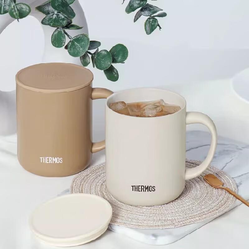 THERMOS TJDG-420 Ceramic Coated Stainless Steel Desk Mug