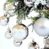 Electroplated Irregular Painted Plastic Christmas Ornament Set 100-Pack