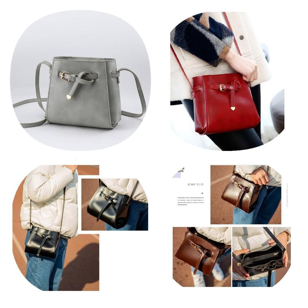 Stylish Red Pu Small Shoulder Bag For Women With Simple Korean Design And Soft Texture